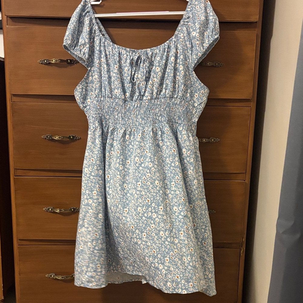 Blue Floral Dress